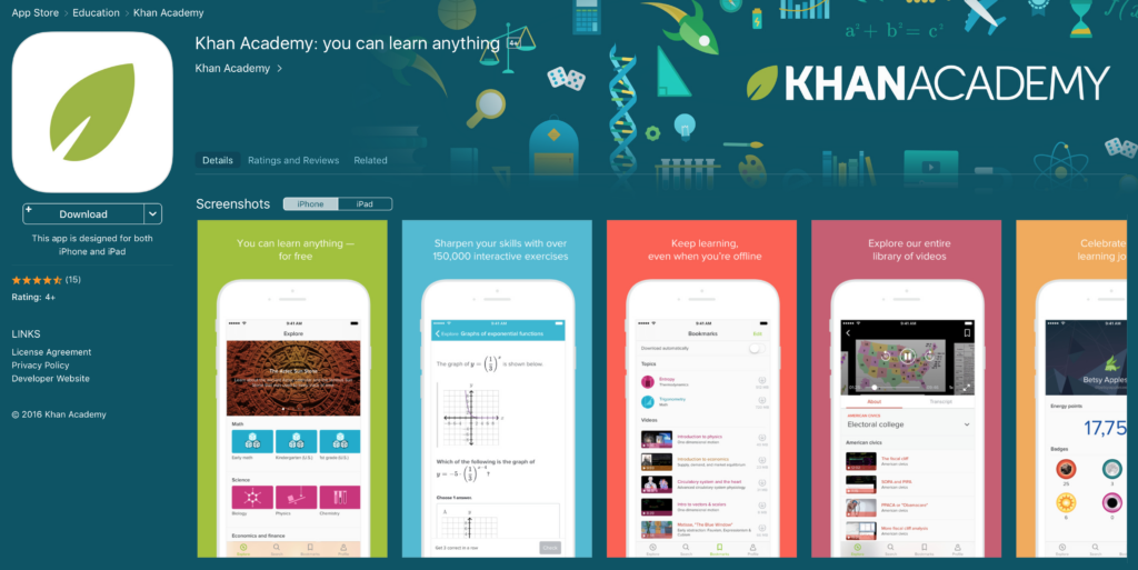 Kahn Academy Screenshot