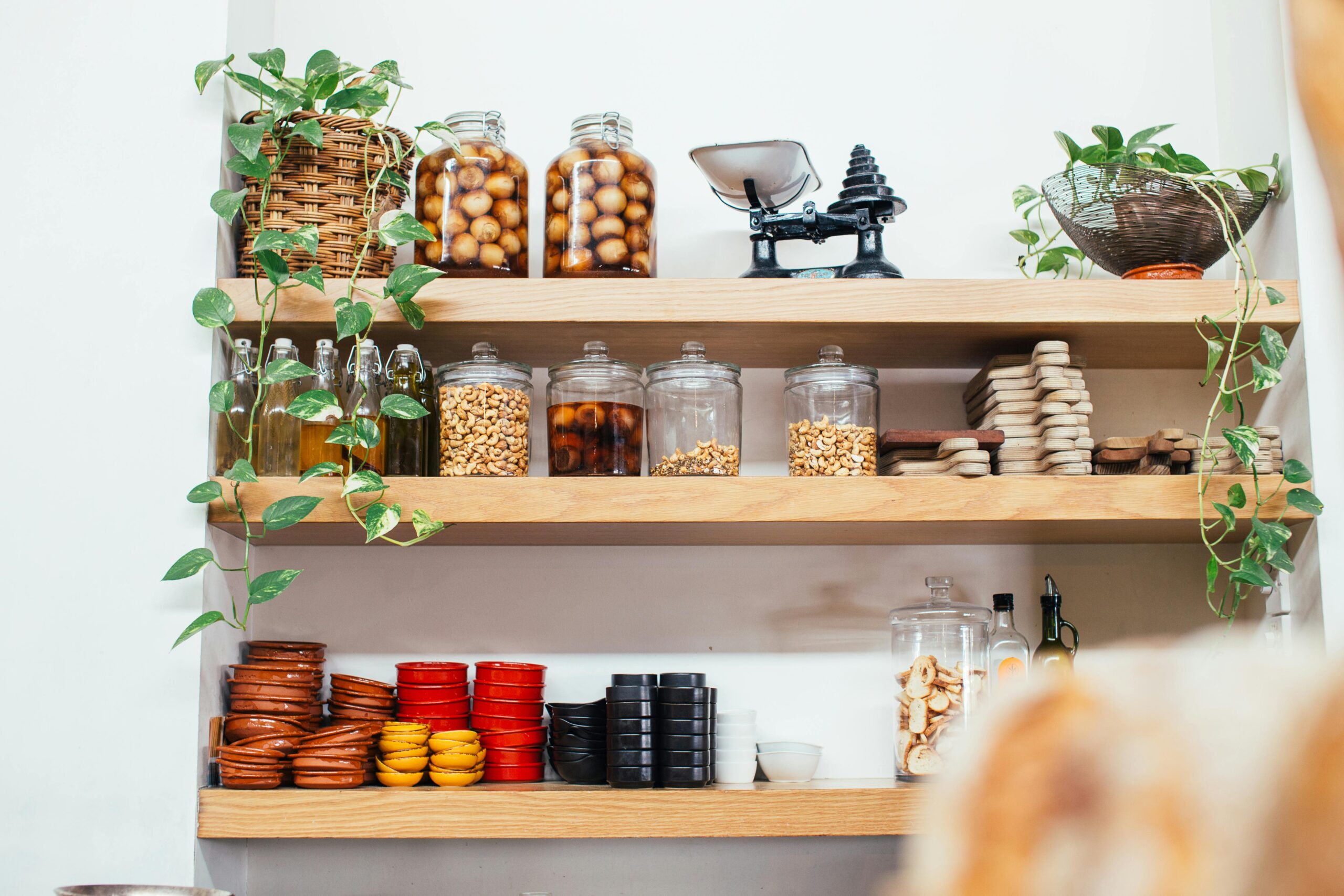 Kitchen Shelf Organization