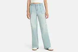 No Boundaries Cargo Wide Leg Women's Jeans