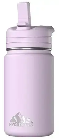 Hydrapeak 14 oz. Stainless Steel Insulated Water Bottle with Leak-Proof Straw Lid