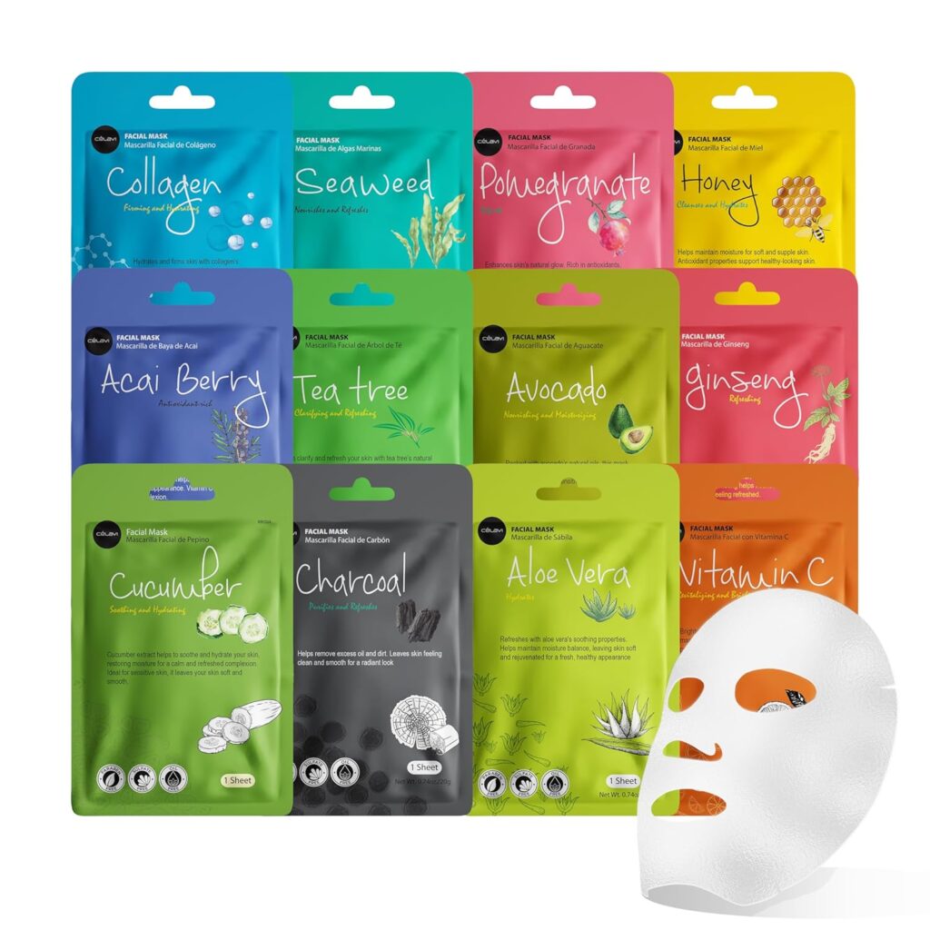A variety pack of sheet masks