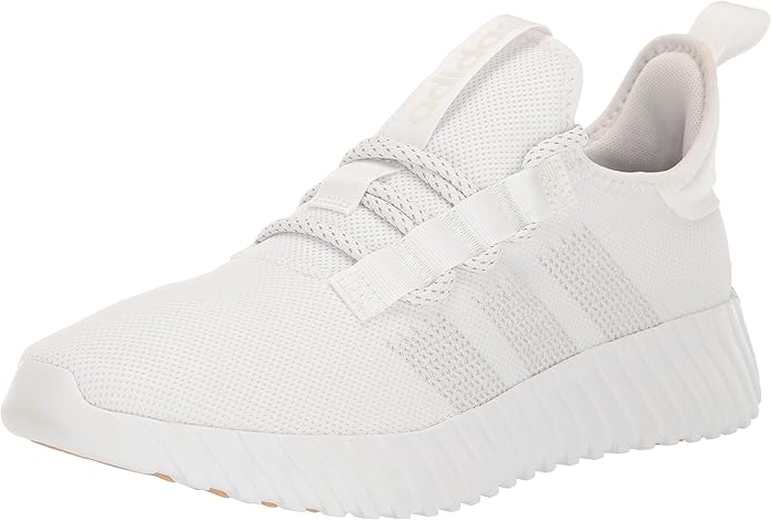 Stylish white Adidas sneakers featuring a breathable mesh upper and textured sole for comfort and support.