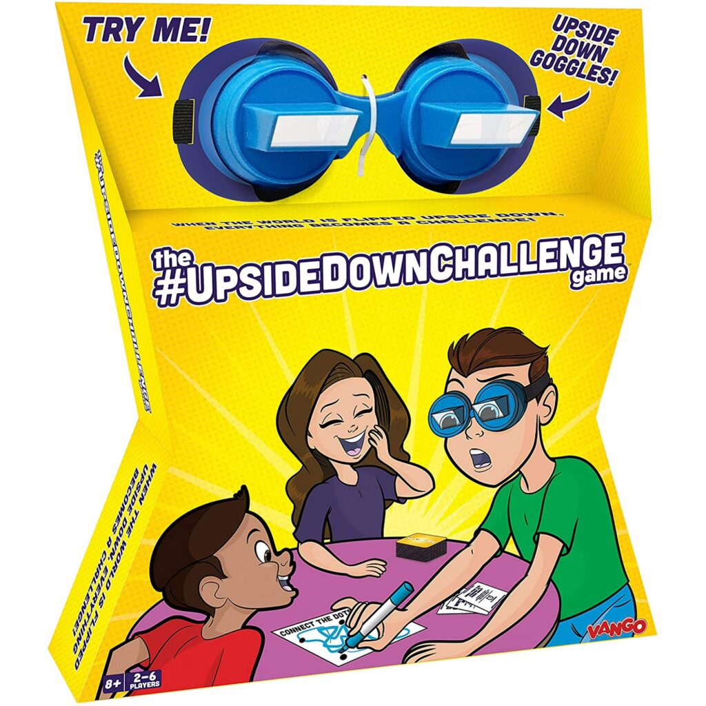 The board game box for The Upside Down Challenge