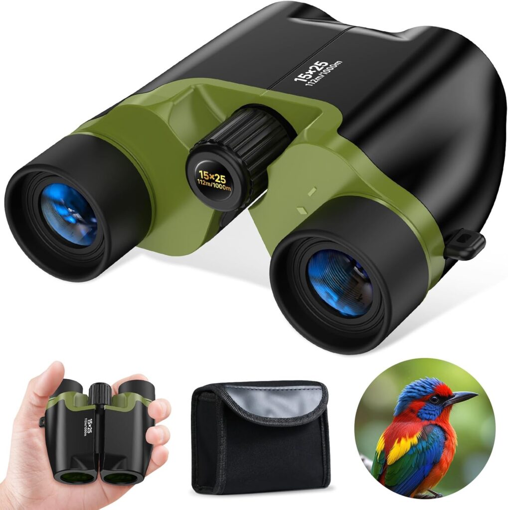 Binoculars with a case