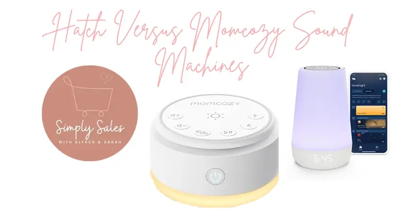 The Hatch and Momcozy sound machines