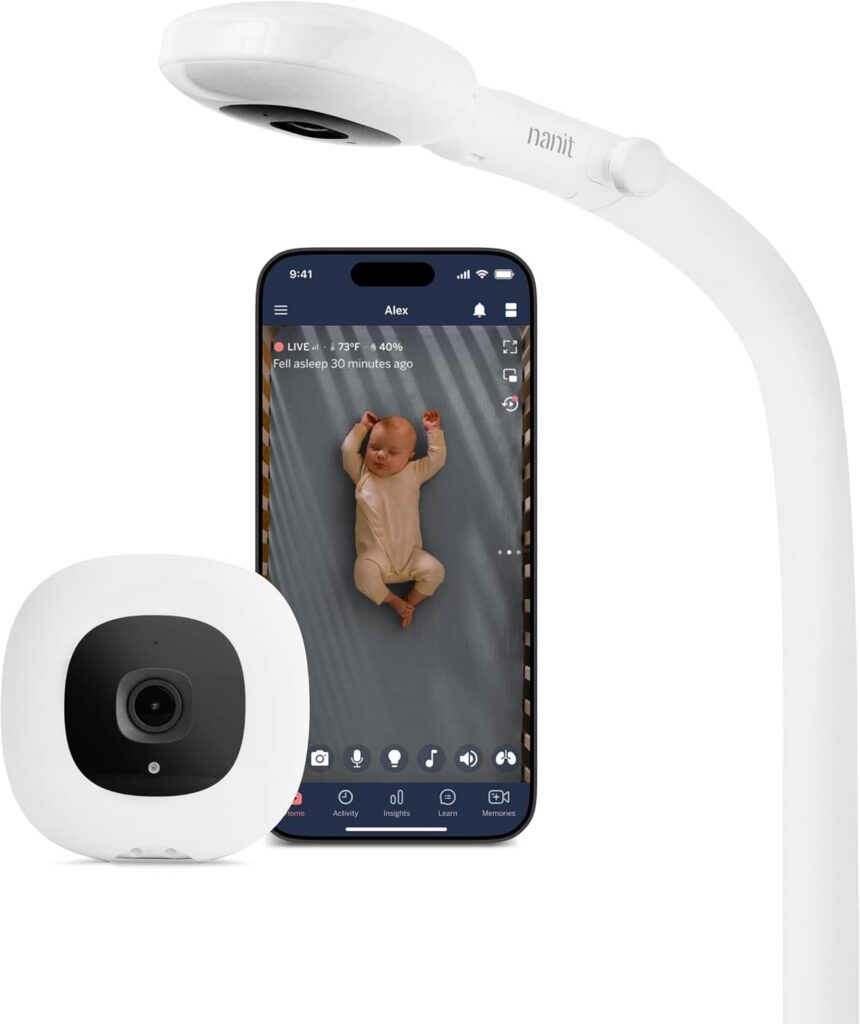 The Nanit baby monitoring system as shown on Amazon