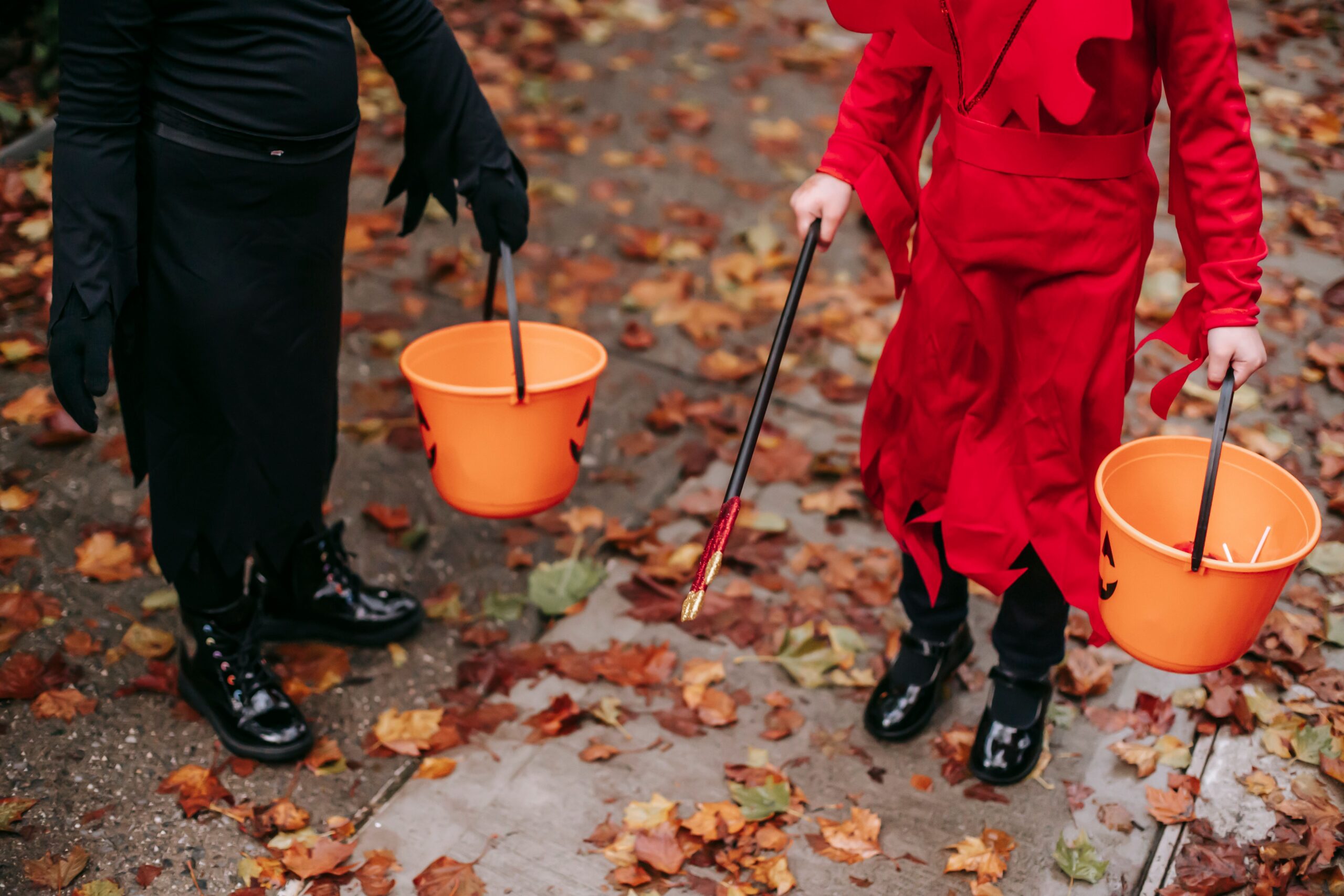 Children trick or treating