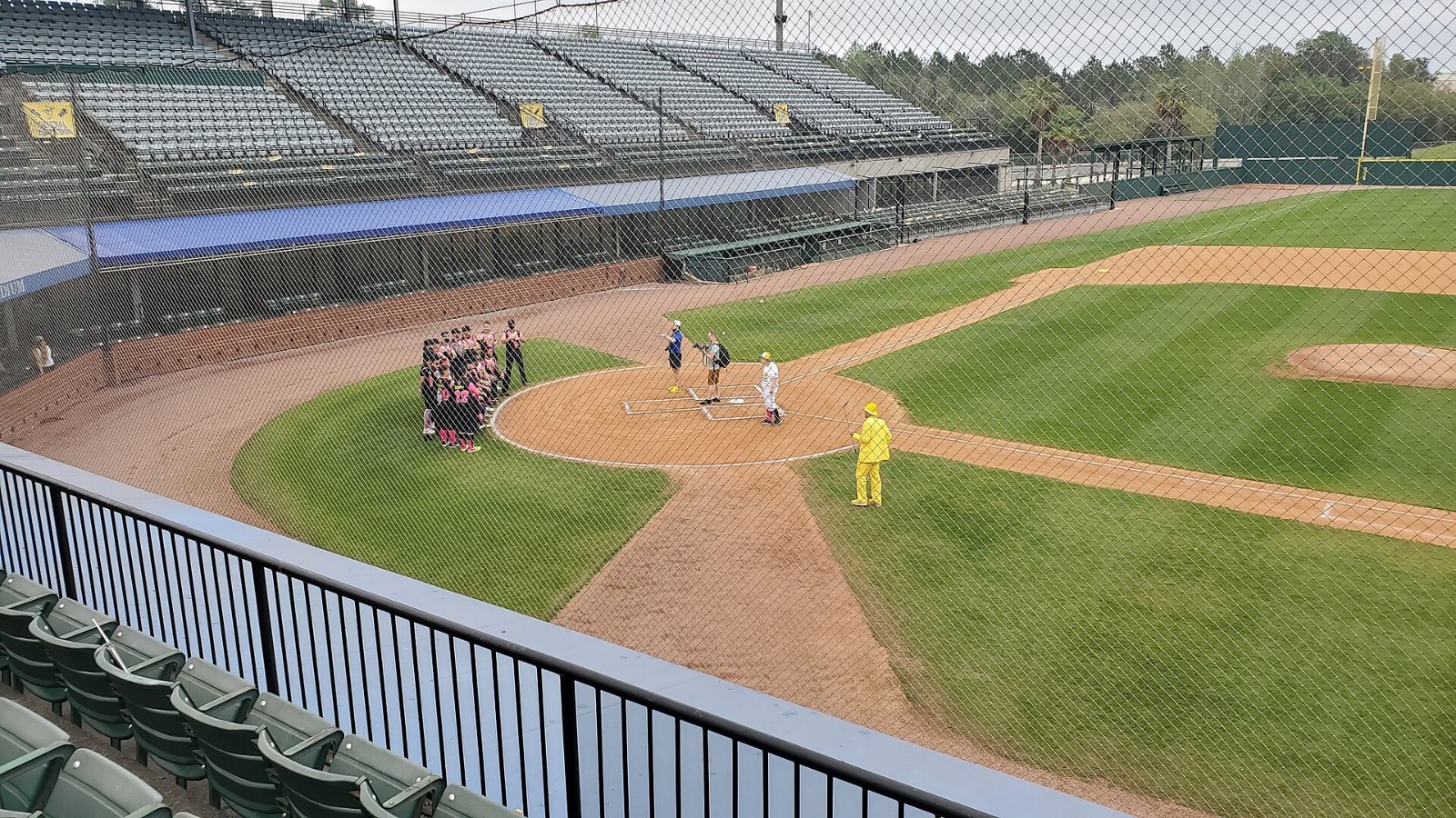 Banana Ball game on the field with a player in yellow
