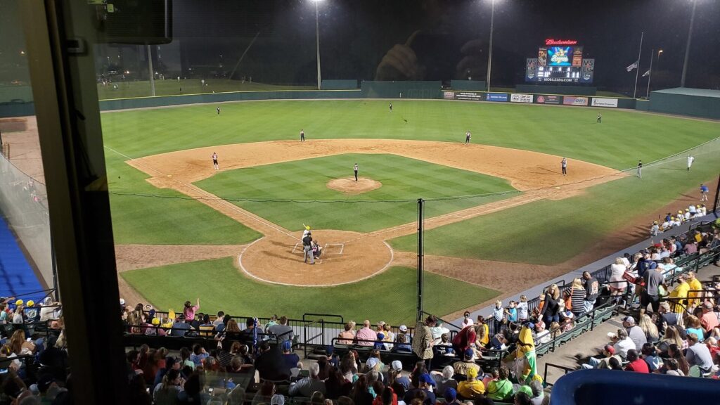 Banana Ball Detroit fans can expect a packed night game like this Savannah Bananas game