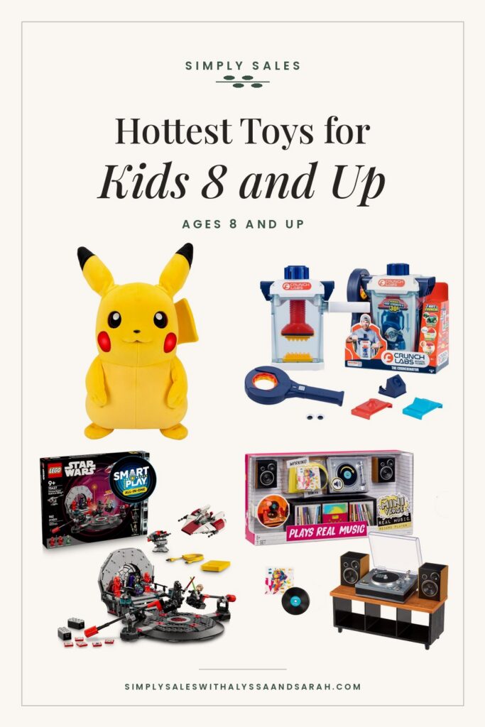 Hottest toys for kids 8 and up 2026: Pikachu Puppetronic, Crunchinator, LEGO Star Wars SMART Play and Miniverse record player